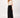 wrap skirt with pleats | black