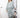 seersucker striped pants | silver blue