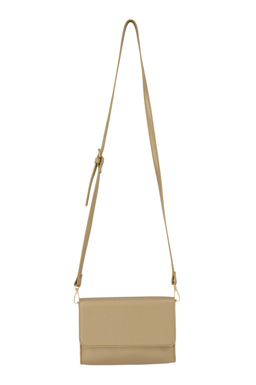 clutch met hart spiegel | champagne goud