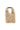 fluffy tas met PU detail | grey oyster