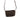 suede tas met riem detail | dark choco