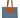 nylon shopper met hart | cornflower blue