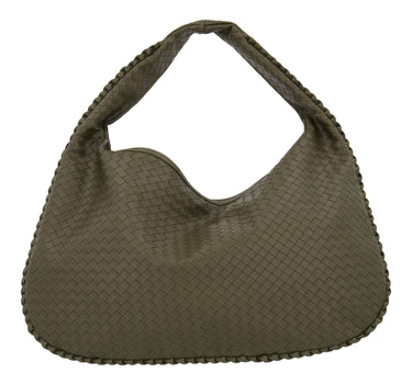 große geflochtene Tasche | helles Moosgrün