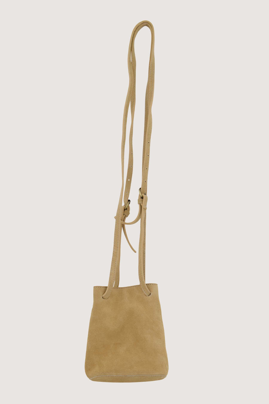 suede mini bag | beige