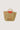 zeegras rieten tas met streep voering groot | beige