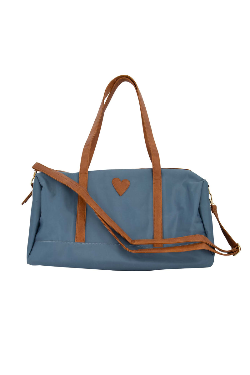 Wochenendtasche mit Herz | Kornblumenblau