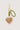 key/bag charm with braided heart | crispy pink / light moss green