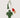 gehaakte tas/sleutelhanger visvorm | grey green