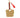 gehaakte tas/sleutelhanger tas | coral
