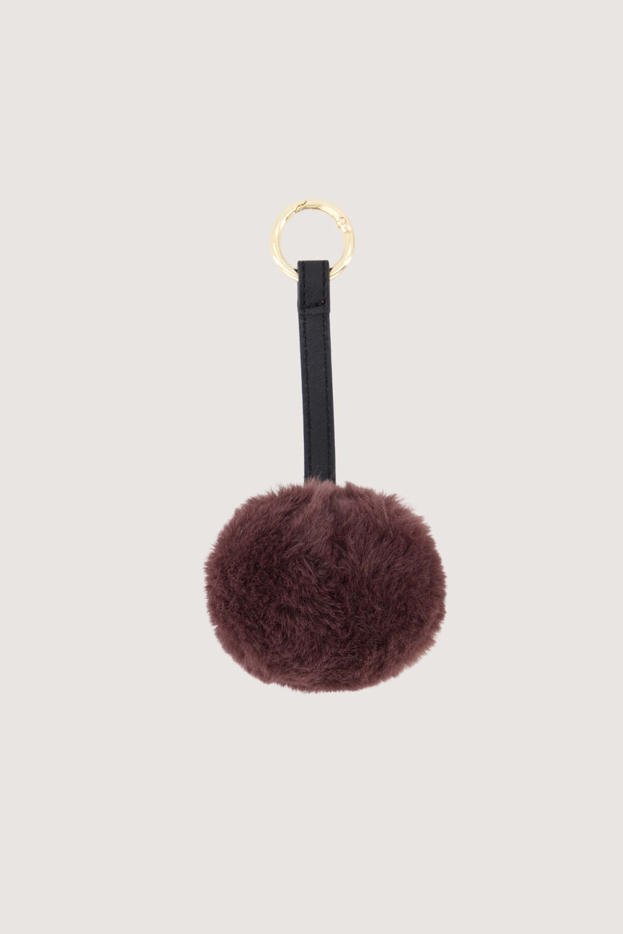 pompom hanger | burgundy