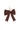 Sleutelhanger met Satijnen Strik en Bedels | dark choco