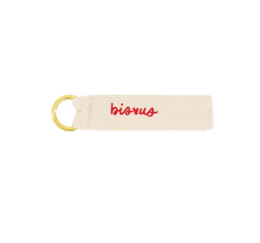 sleutelhanger bisous | white / red
