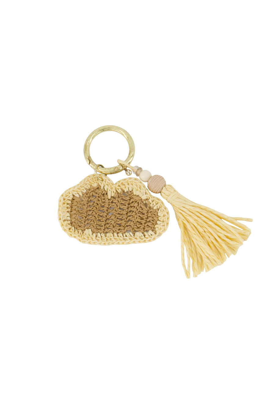 sleutelhanger wolkje | naturel