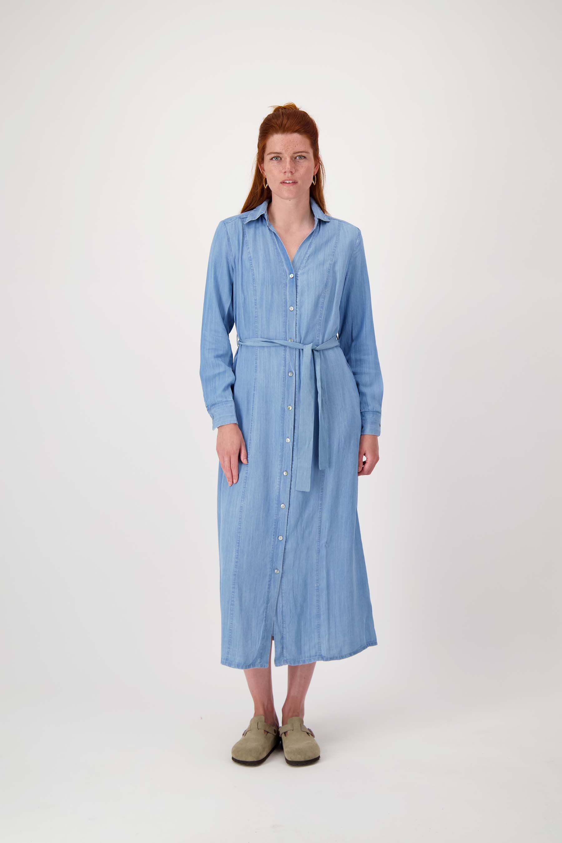 tencel denim maxi dress Buy Mid Blue Lightweight TENCEL Denim Beach Midi Kaftan Dress from Next USA