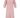 linnen jurk fijne streep | wit / rood