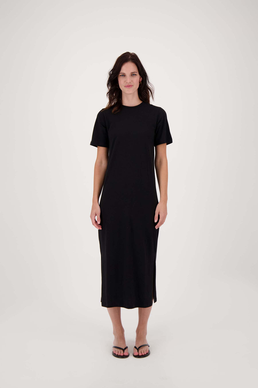 Shirtjurk Shop Lange T Shirtjurk Zusss Lange T-shirt Jurk Met Split