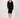 V-neck jersey dress | black