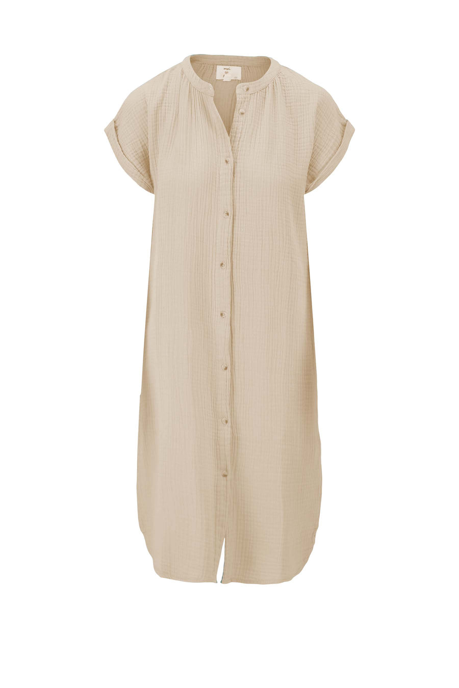 mousseline button-through dress | off white