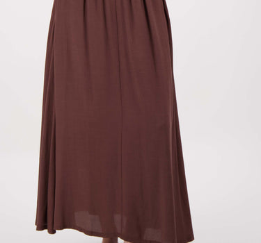 crincle doek fladder rok | brown