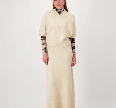 langer Strickrock | beige