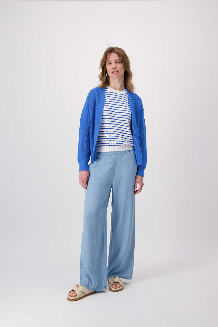 tencel broek wijd model | light blue denim