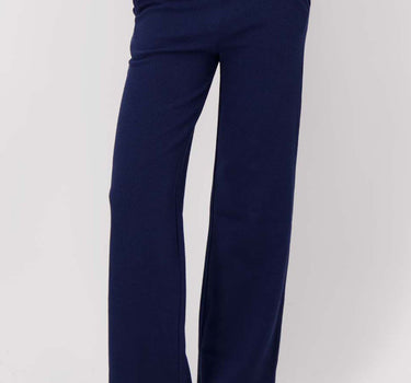 structured pants with stretch | summer navy