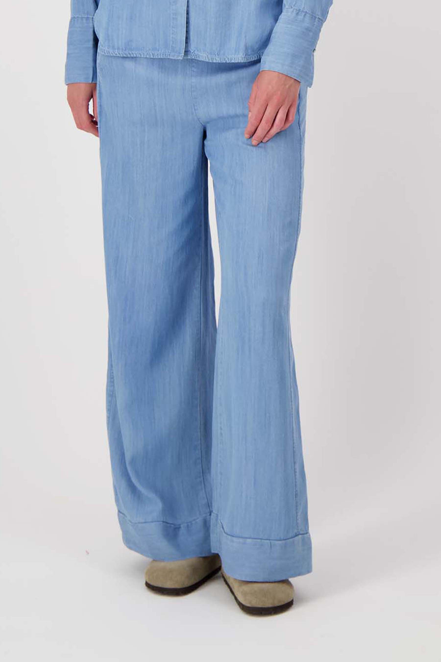 broek van denim tencel | light blue denim