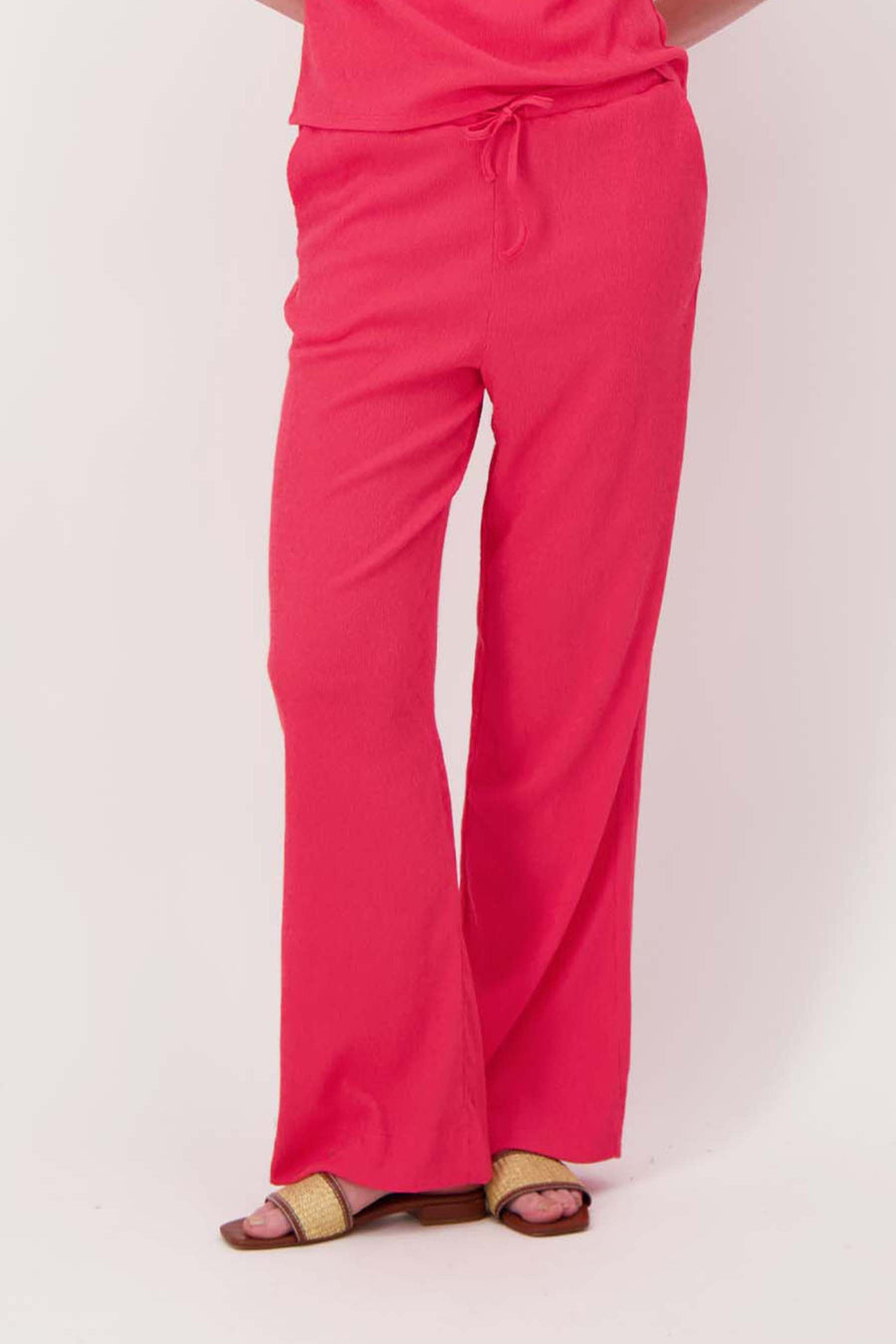 crincle broek wijd model | raspberry