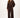 nette broek met stretch | dark choco