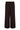 broek in superstretch met bandplooi | dark choco