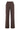 tweed stretch broek met naad middenvoor | dark choco