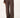 tweed stretch broek met naad middenvoor | dark choco