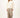 twill broek met stretch schuine band | dark taupe / off white