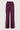 wideleg jogger broek met zijbies | burgundy / off white