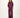 wideleg jogger broek met zijbies | burgundy / off white