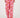 Hose mit Blumenmuster | leuchtend pink/orange