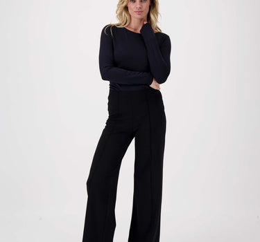 broek met naad | black