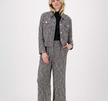 broek van tweed stof | medium grey