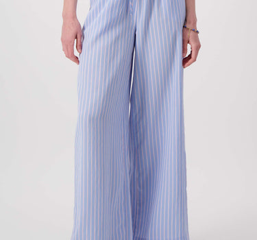gestreifte Hose | blau / weiß