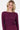 zachte basic top van wol | aubergine
