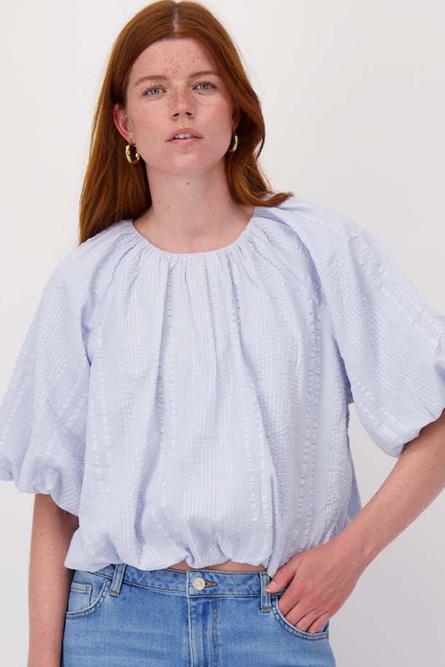 ballon vleermuis top | sky blue