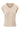 V hals top met lurex boord | darker sand