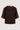 feather top korte mouw gevoerd | dark choco