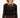 top van stretch kant met ruffle mouw | black