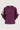 boothals top met bies en vlindermouw | burgundy