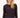 streep top lurex met lange mouw | dark navy