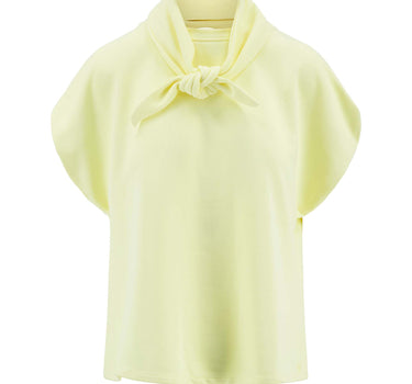 Shirt met sjaaltje | mellow yellow