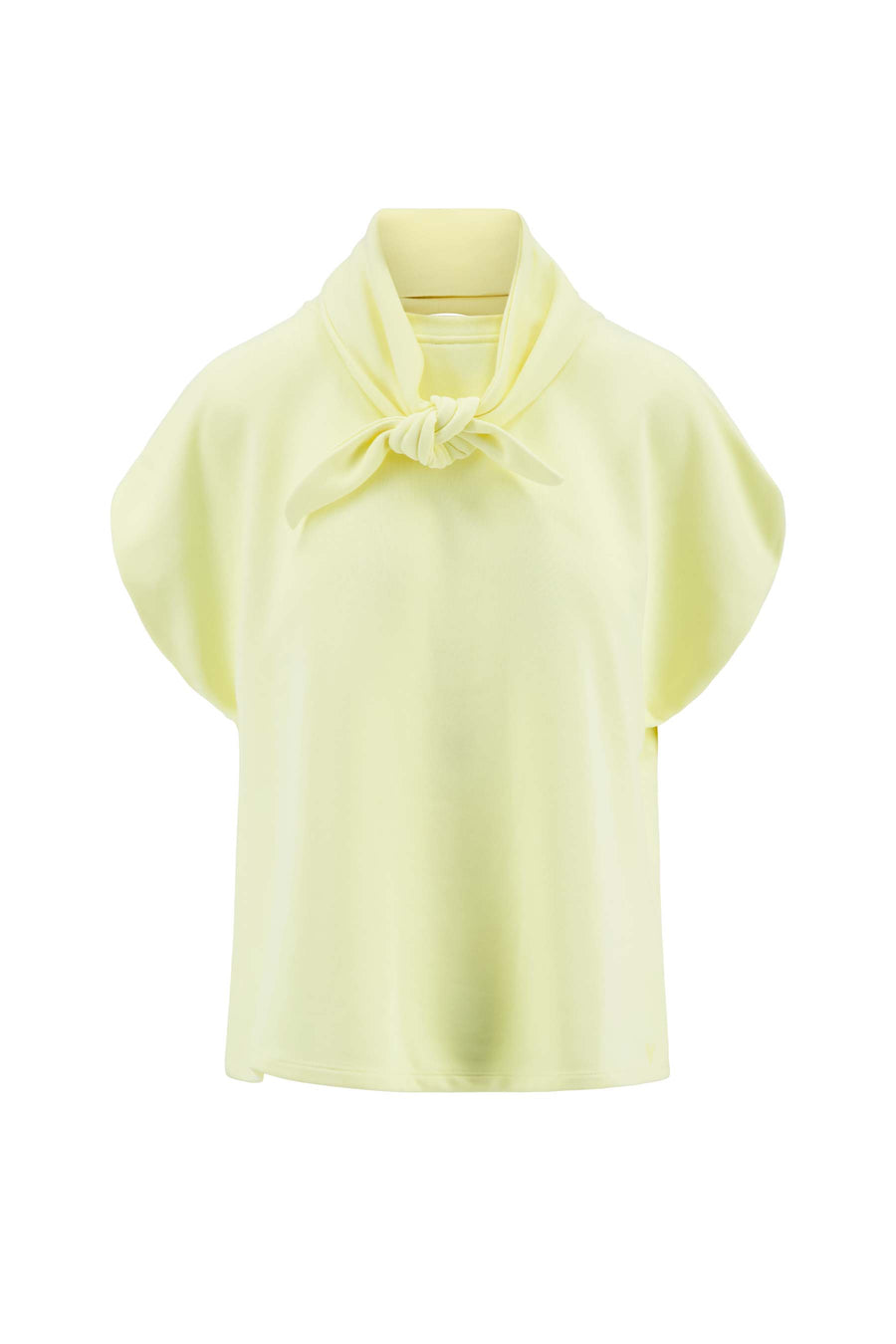 Shirt met sjaaltje | mellow yellow