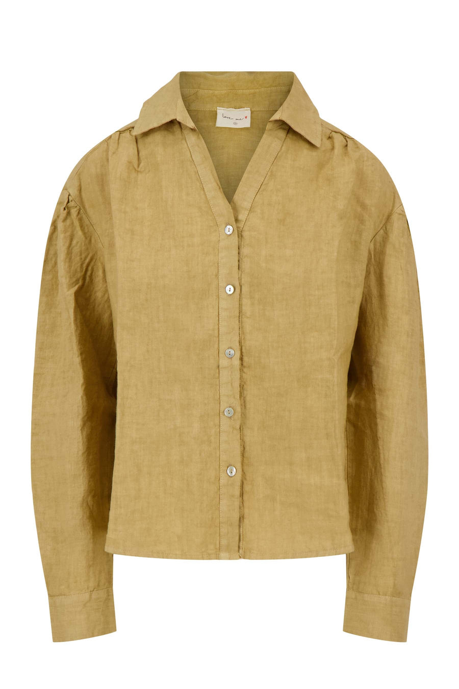 linen blouse | taupe