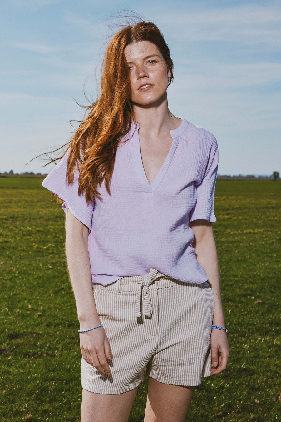 mousseline top | lila